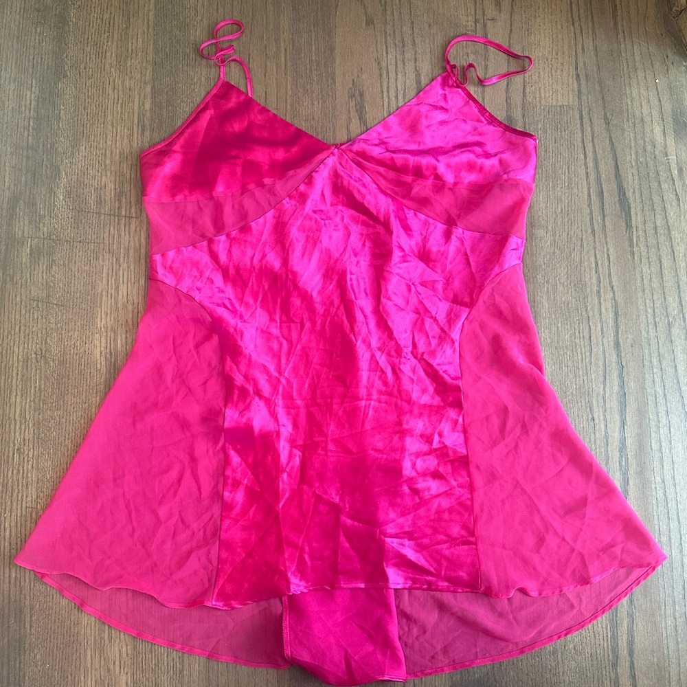 Victoria Secret Deep Pink Nightgown-Size Large